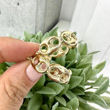 Link Hoop Earrings 10K Gold
