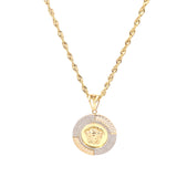 Pendentif Méduse Or 10K 27x27mm