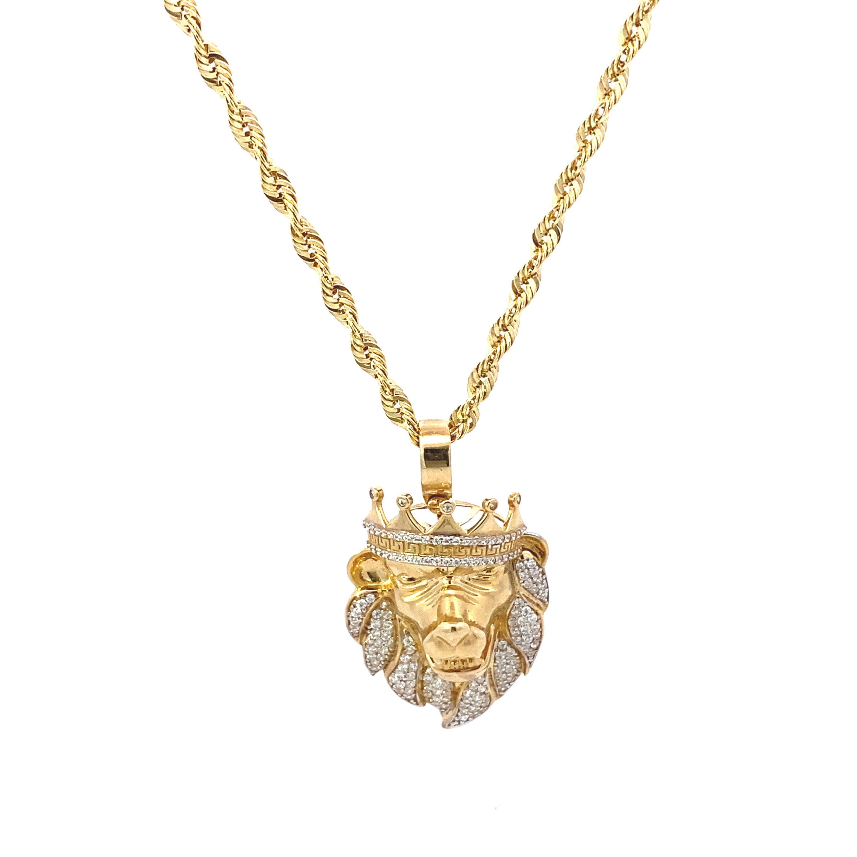 Lion Pendant 10K Gold