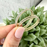 Oval Hoop Earrings 10K Gold