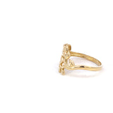 10K Gold Leaf Ring