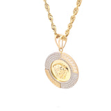Pendentif Méduse Or 10K 27x27mm