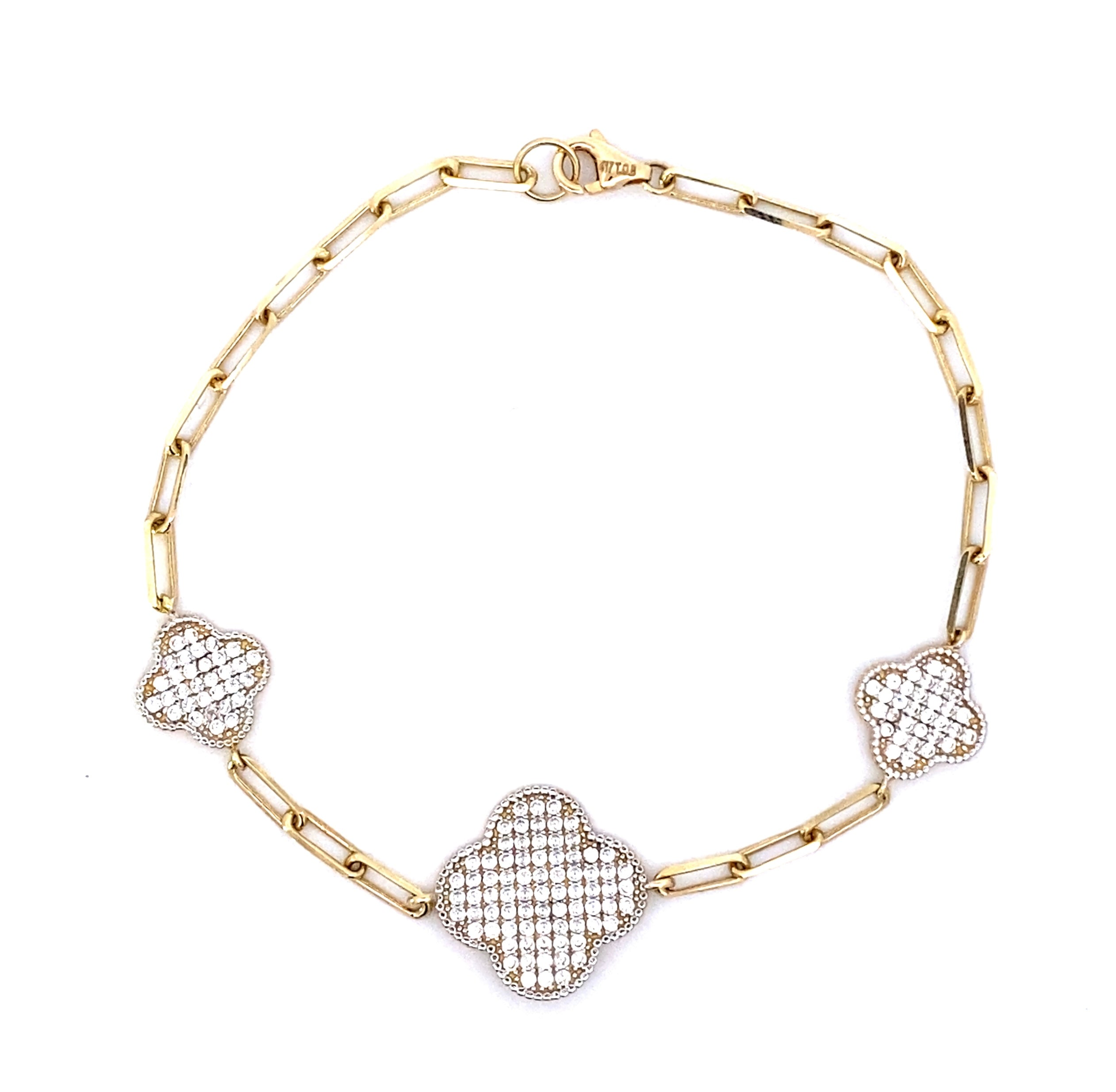 Clover Bracelet 10K Gold