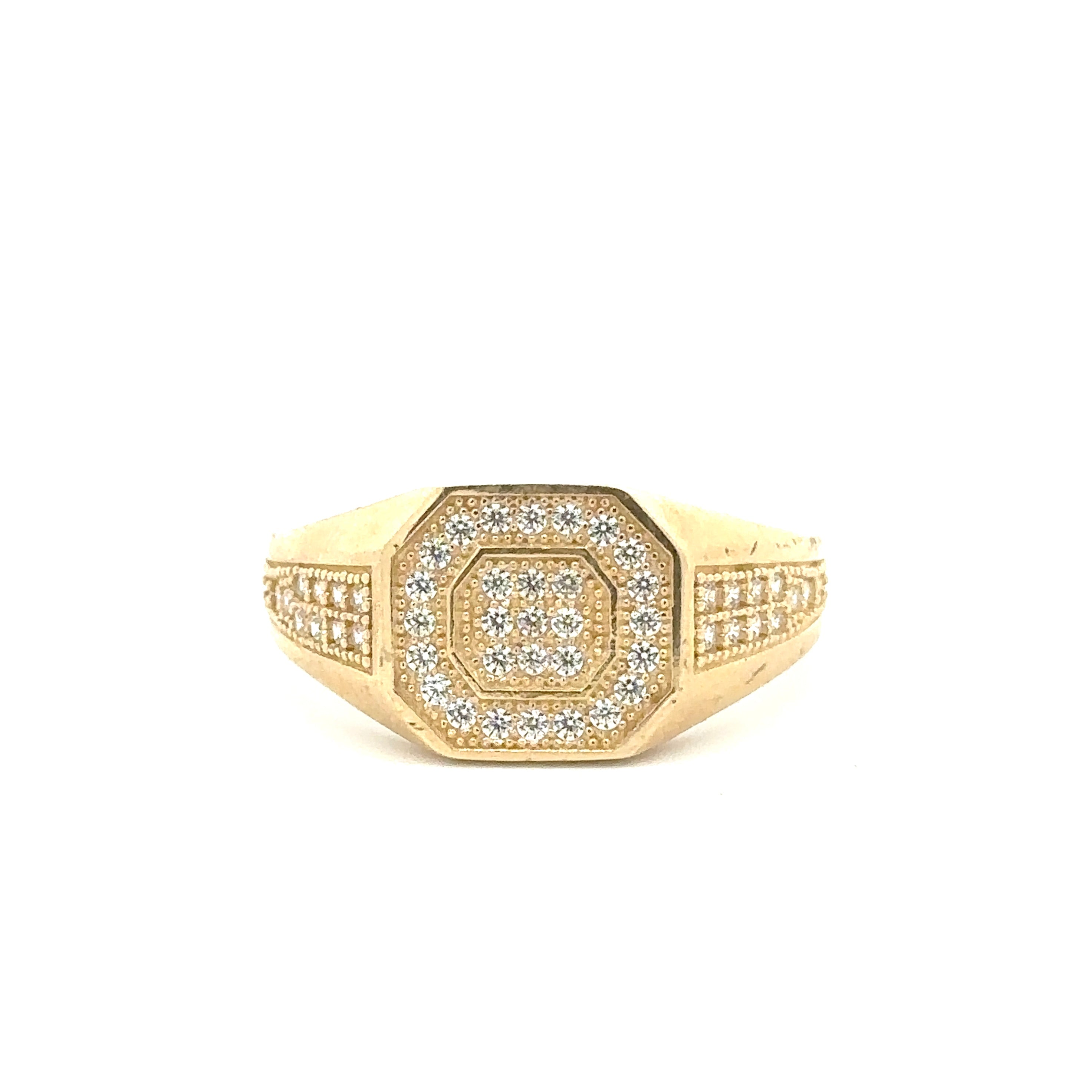 Cornered Ring 10K Gold