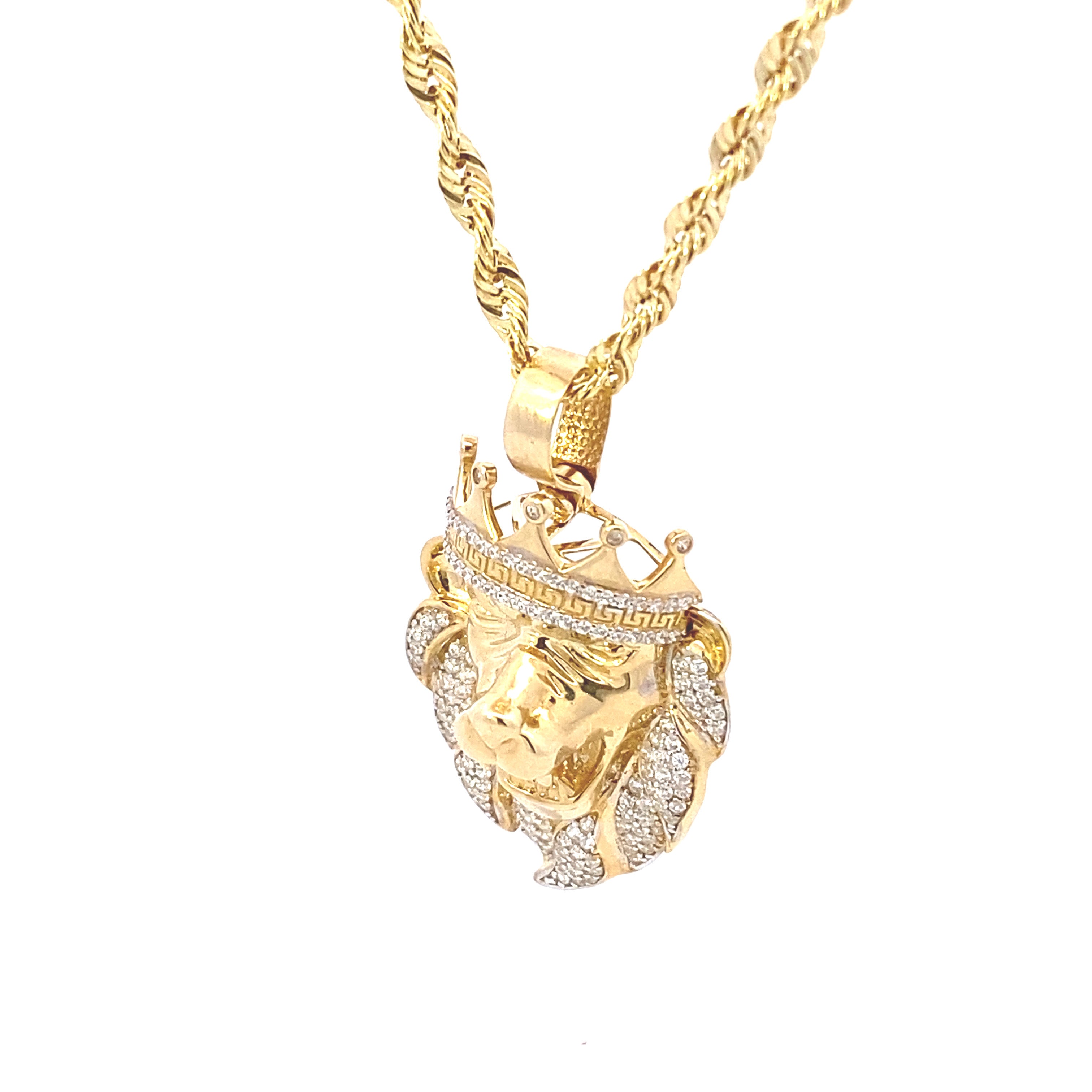 Lion Pendant 10K Gold