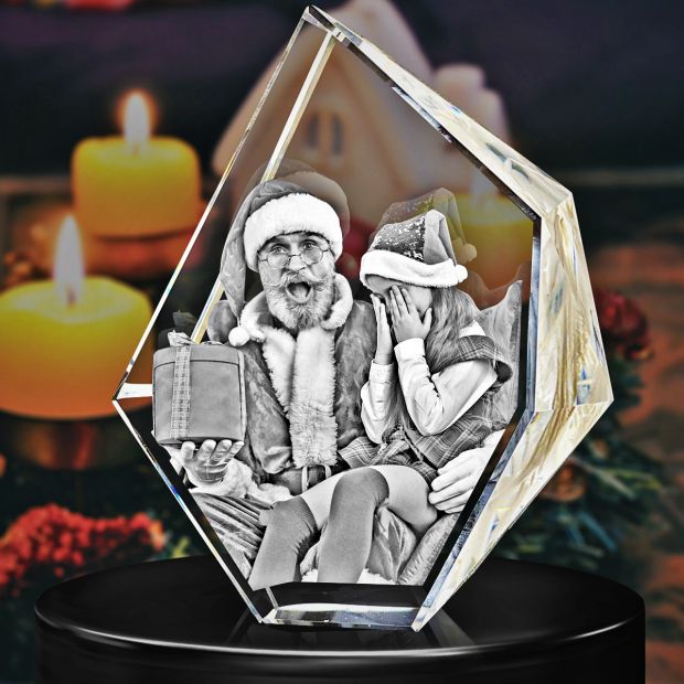 3D Crystal Prestige 20x16cm 1 to 6 People