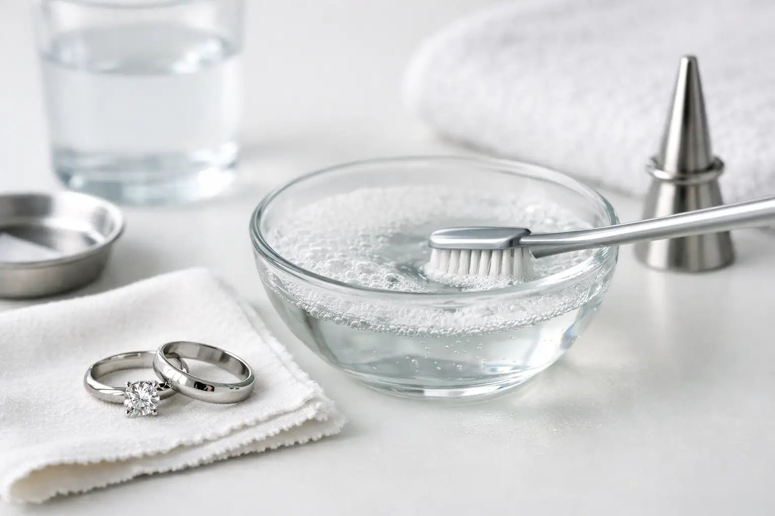 How to Clean Platinum Rings Without Dulling Them
