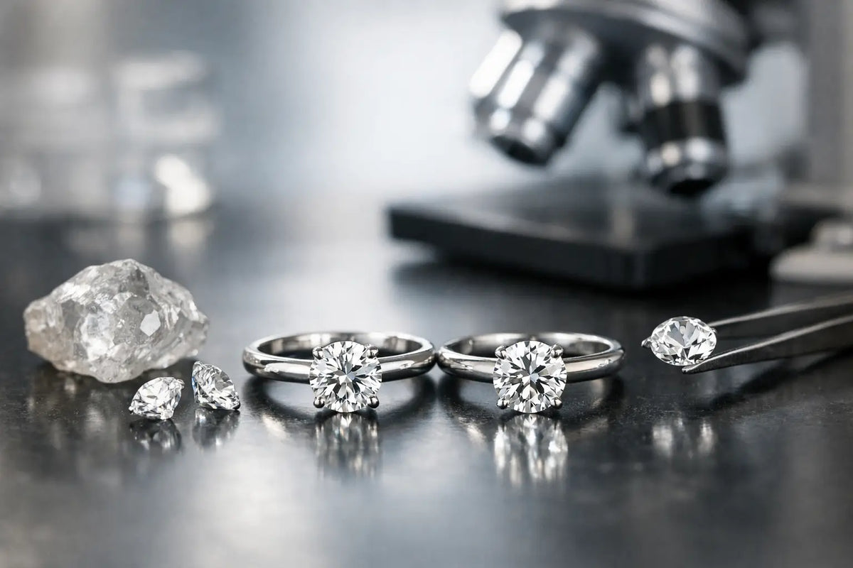 Comparing Lab and Natural Diamonds for Rings