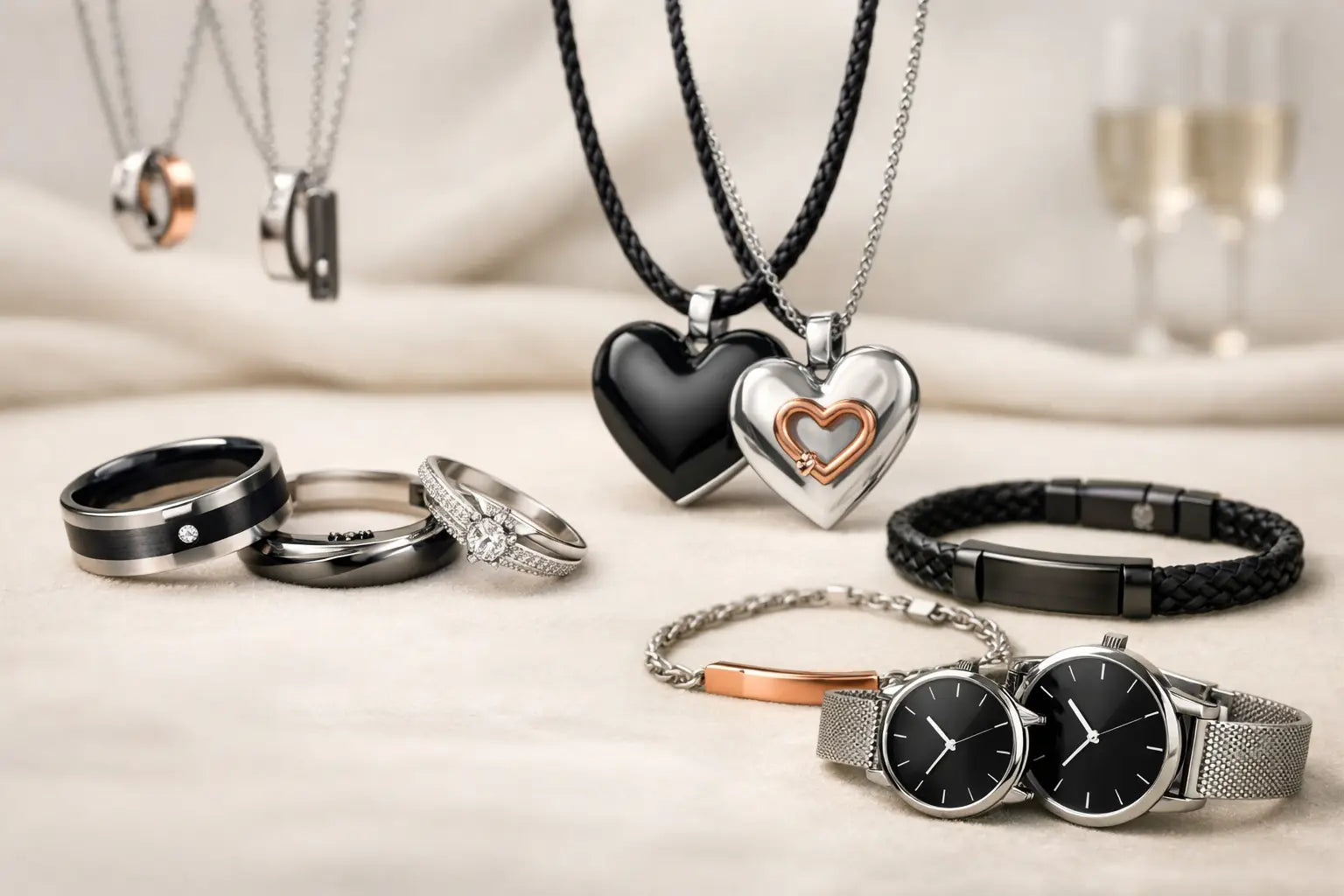 12 Couple Jewelry Set Examples to Shop