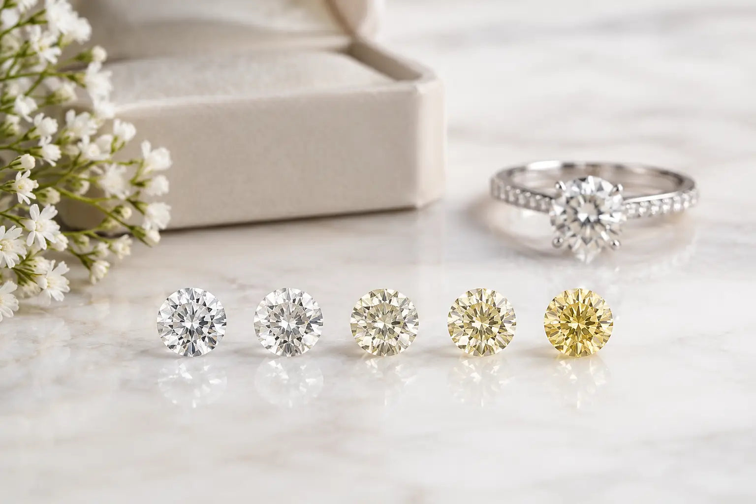 Diamond Color Buying Guide for a Brighter Ring