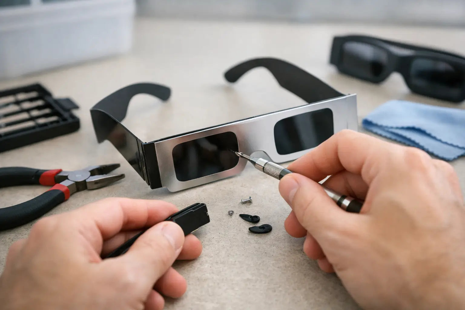 How to Repair Viewing Glasses Safely