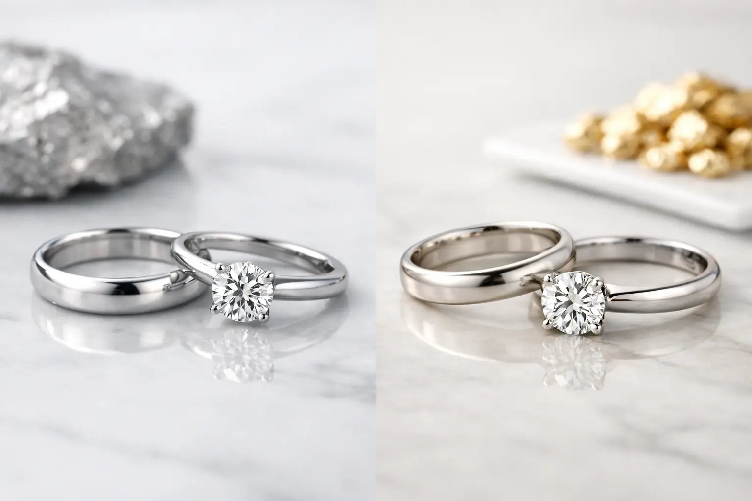 Platinum vs White Gold Rings Compared
