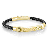 Leather Bracelet Wave Design