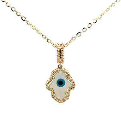 Hamsa Pendant Gold With Chain 150