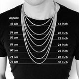 Solid Gold 10K Diamond Cut Medusa chain