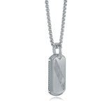 METEORITE DOG TAG PENDANT ENGRAVABLE