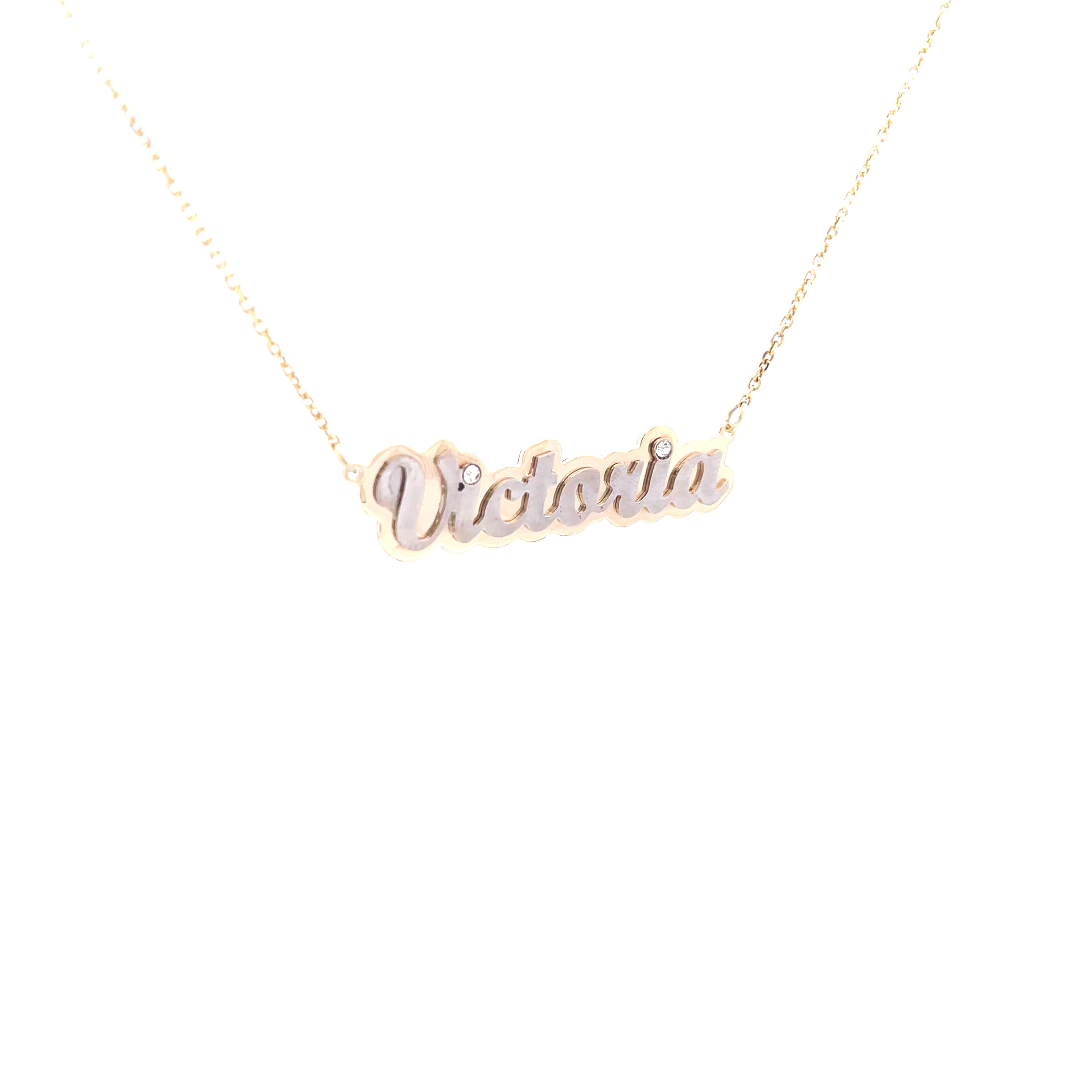 Two Plate Name Necklace