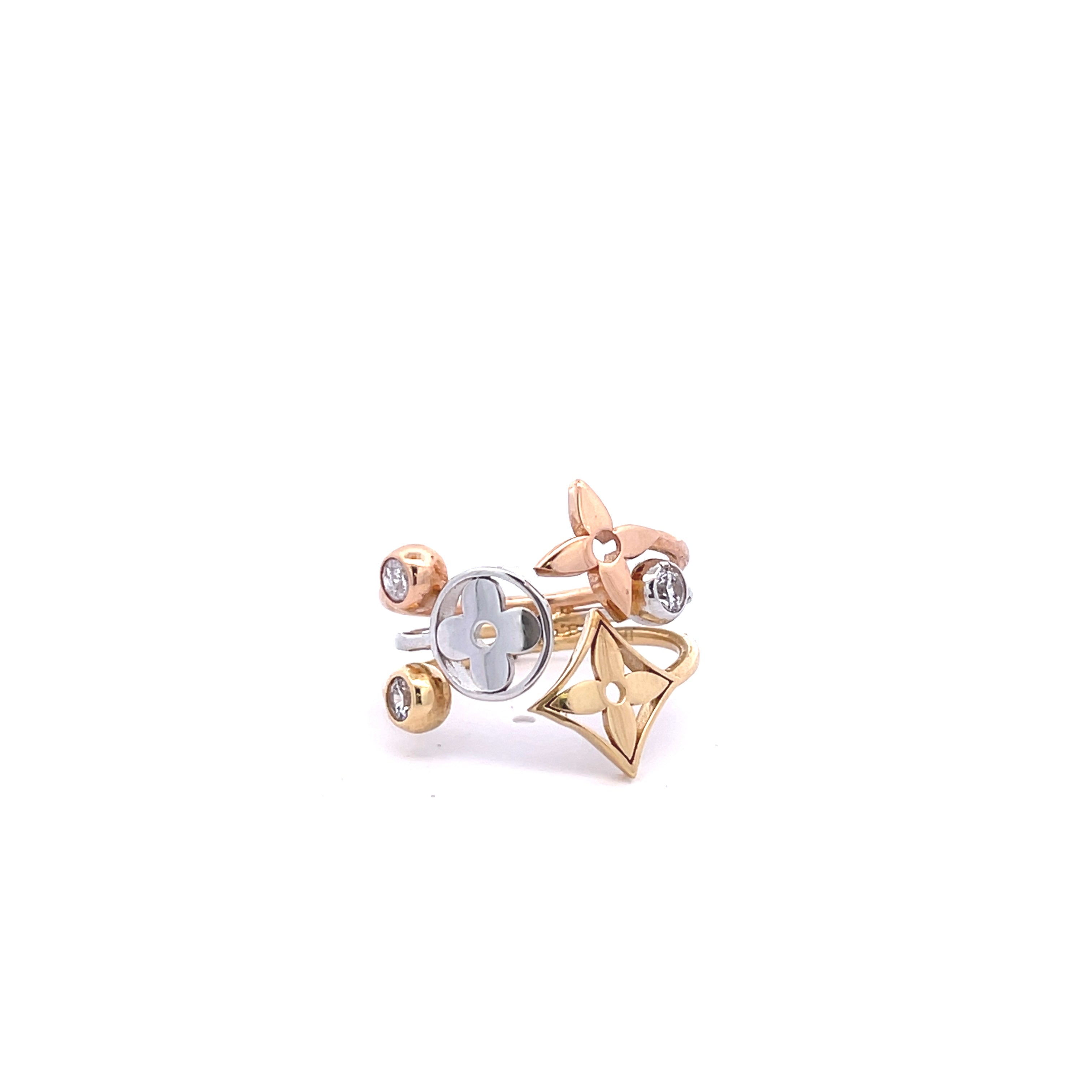 18K Gold Cubic Zirconia Ring