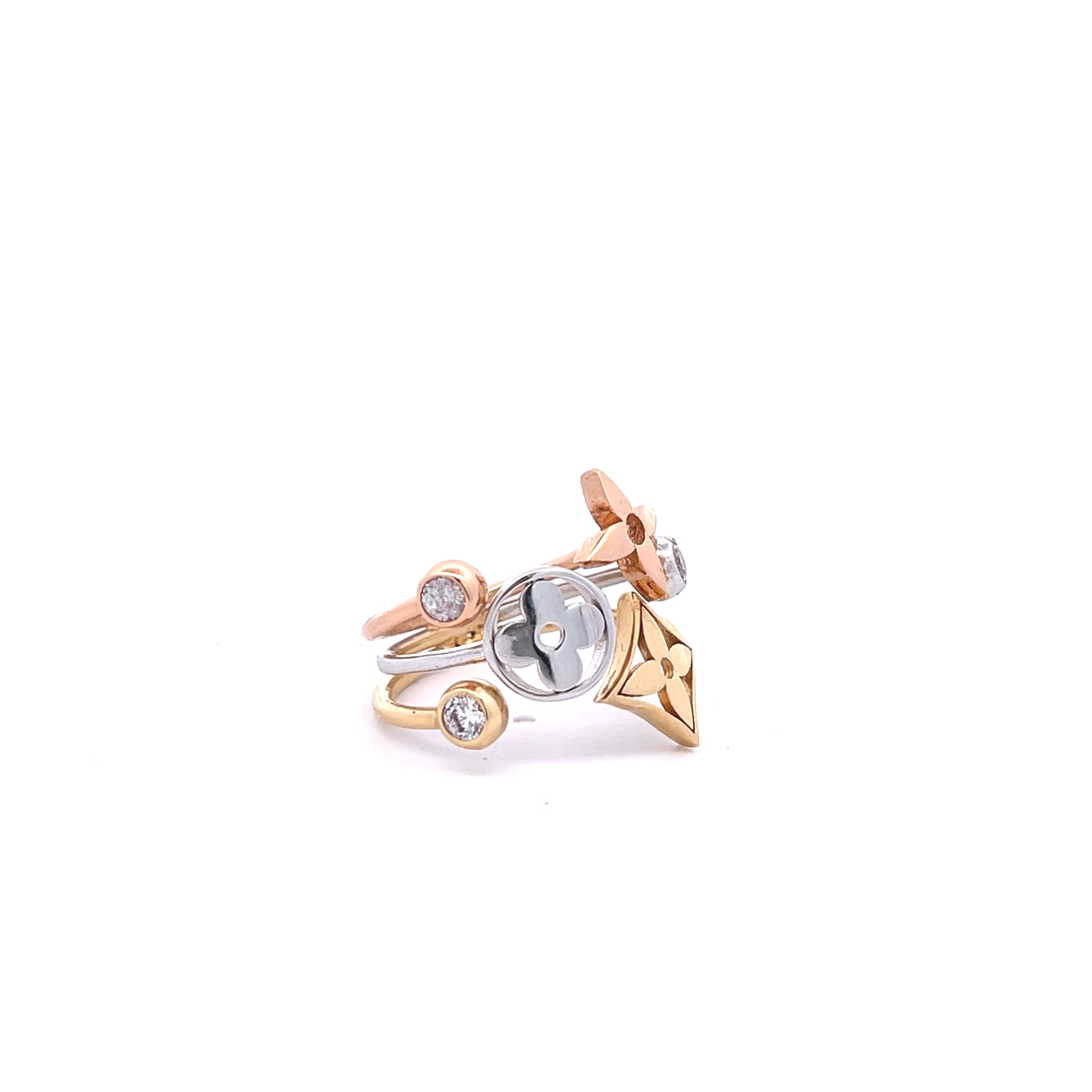 18K Gold Cubic Zirconia Ring