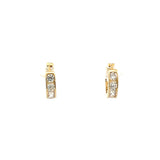 Baby CZ Huggies Earrings 10K Gold