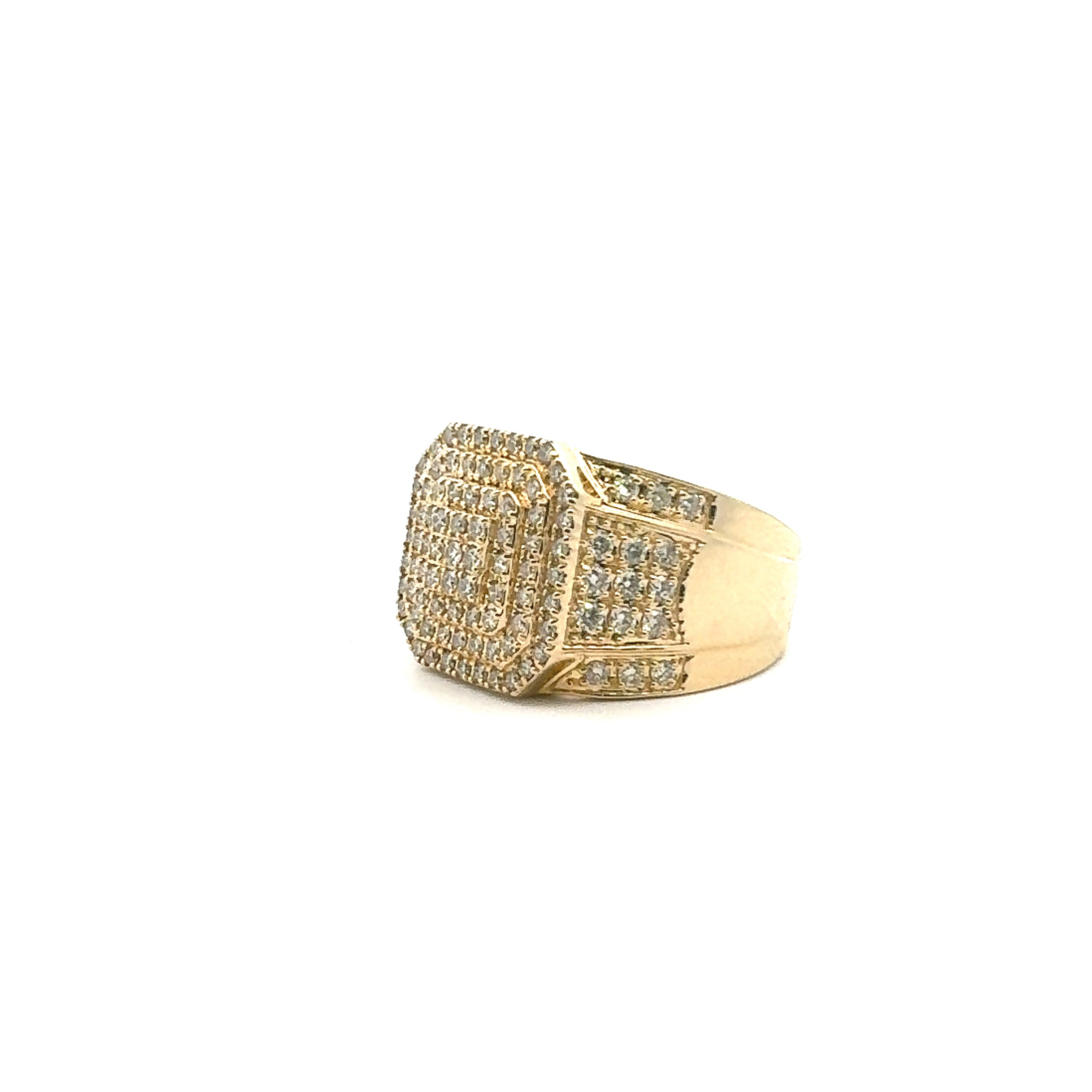 Rick Men Diamond Gold Ring