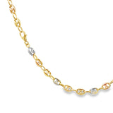10K Tree Color Gold Puff Gucci Chain 6mm