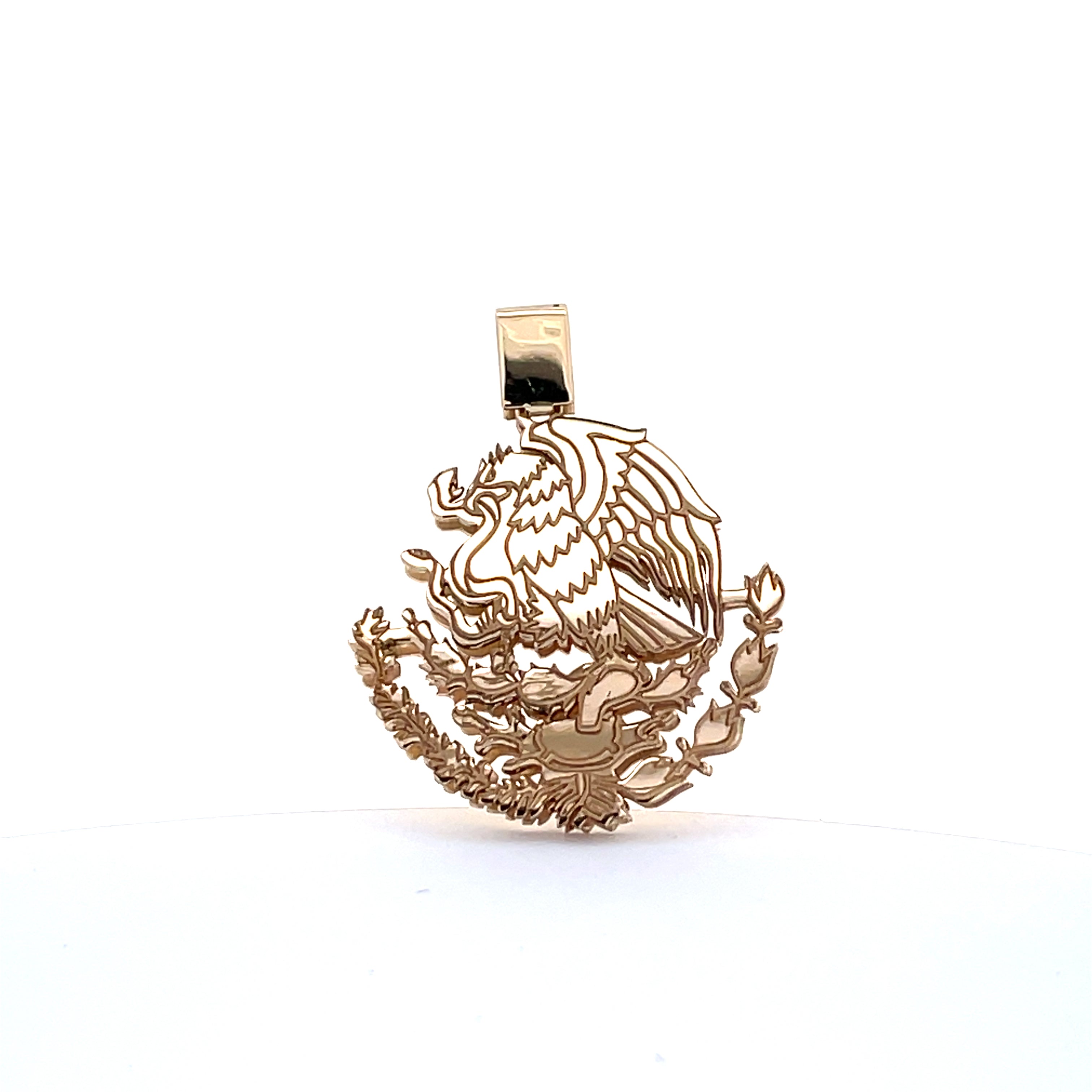 Mexican Coat of Arms 10k Gold Pendant