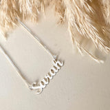 Cutie Name Necklace Silver