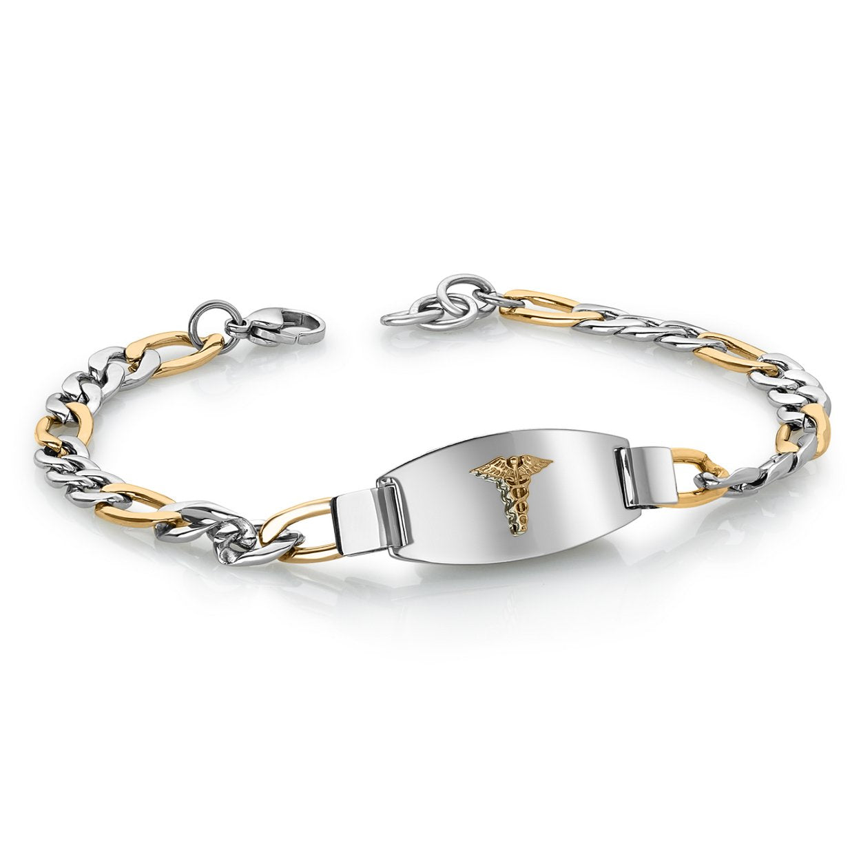 Medical Bracelet Figaro Link Ladies