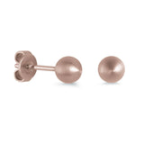 6MM BRUSHED BALL-STUD EARRING