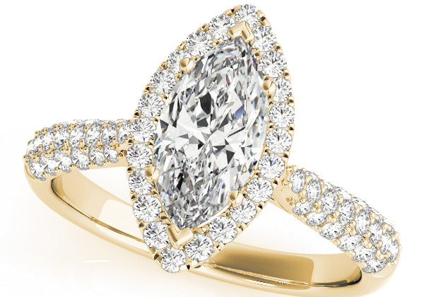 Marquise Cut Engagement Ring- Anabelle