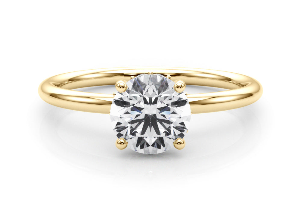 Round Brilliant Cut Engagement Ring- Mia