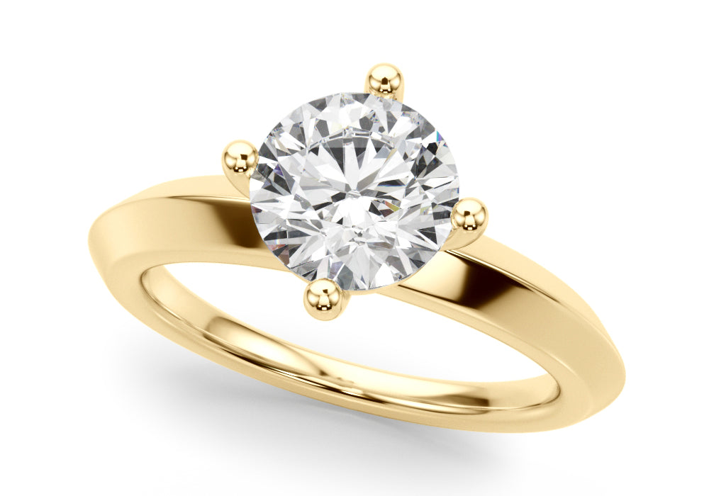 Round Brilliant Cut Engagement Ring- Magalie