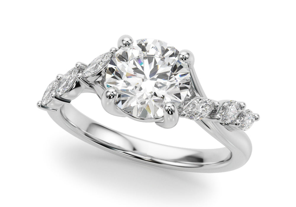 Round Brilliant Shape Diamond Engagement Ring- Marki