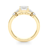 Emerald Cut Shape Diamond Engagement Ring- Marki