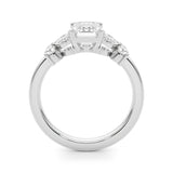 Emerald Cut Shape Diamond Engagement Ring- Marki