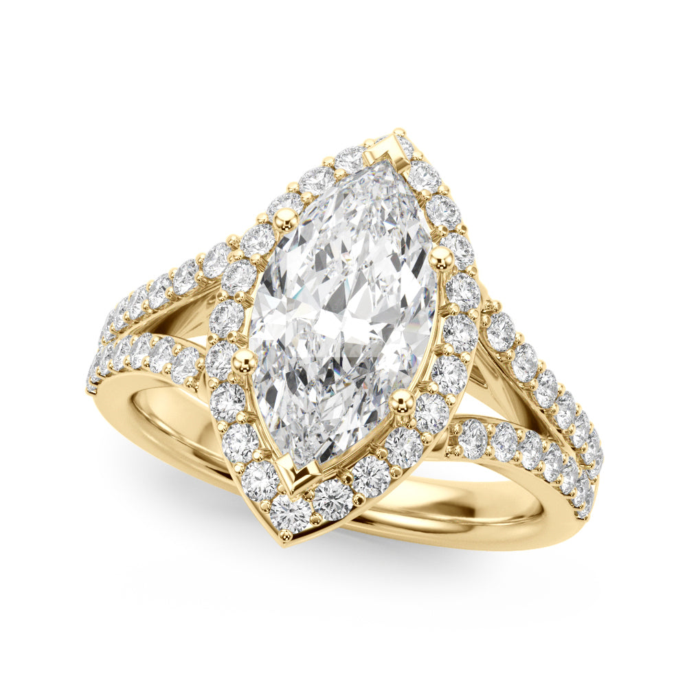 Marquise Cut Engagement Ring- Maya