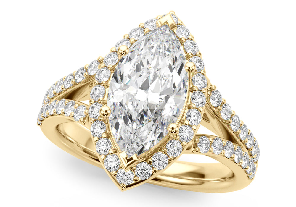 Marquise Cut Engagement Ring- Maya