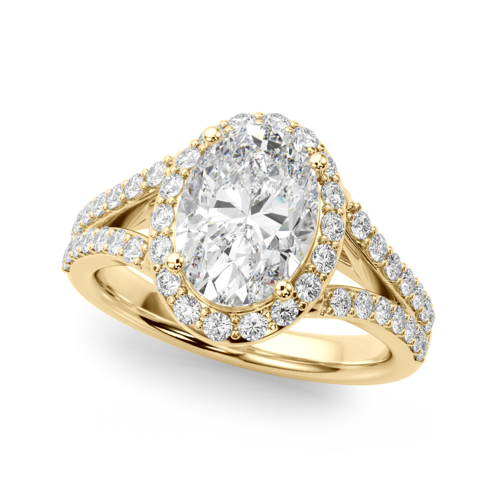 Oval Cut Engagement Ring- Maya