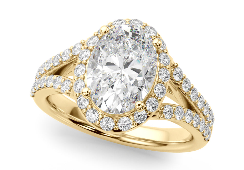 Oval Cut Engagement Ring- Maya