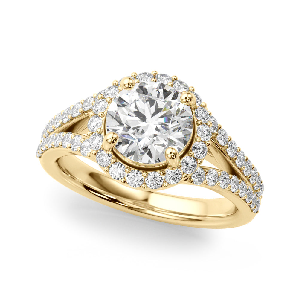 Round Brilliant Cut Engagement Ring- Maya