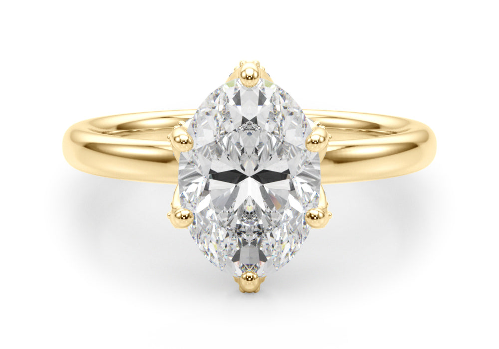 Oval Shape Diamond Engagement Ring - Fiora