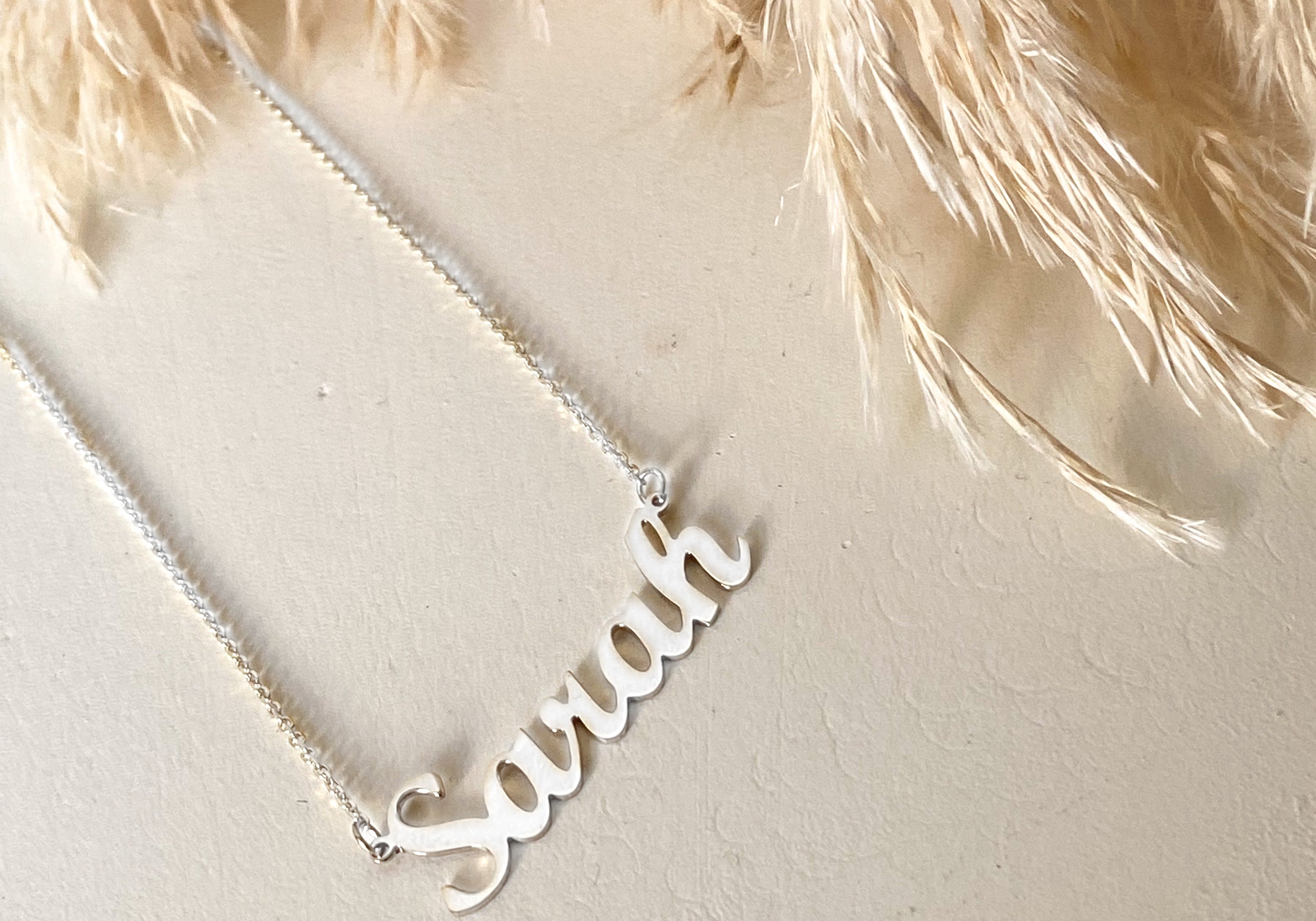 Cutie Name Necklace Silver