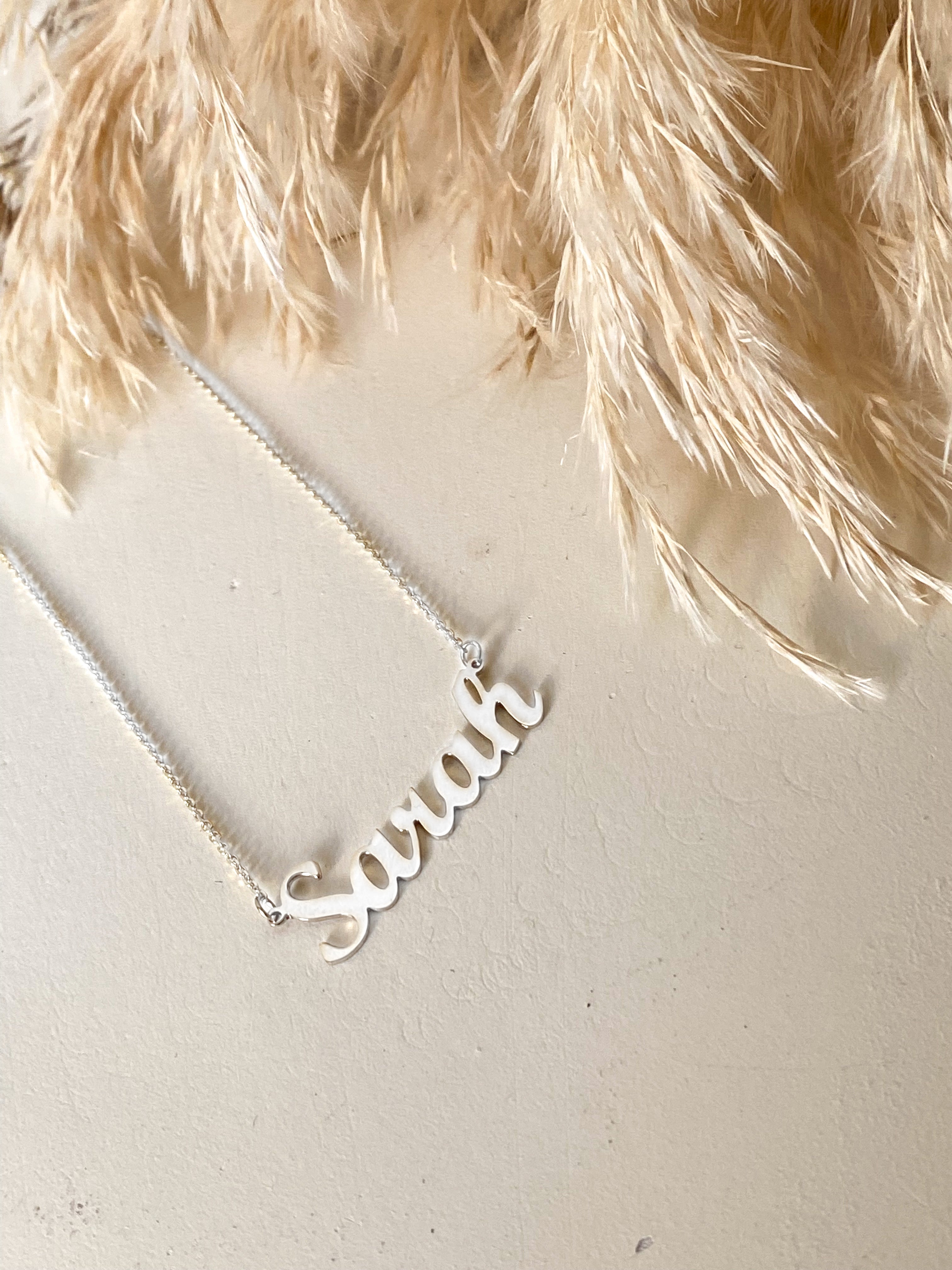 Cutie Name Necklace Silver