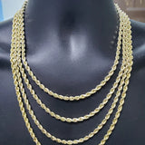 5MM 10K Diamond Cut Rope Chain