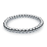 6MM-POLISHED 38-PIECE BALL-STRETCH BRACELET