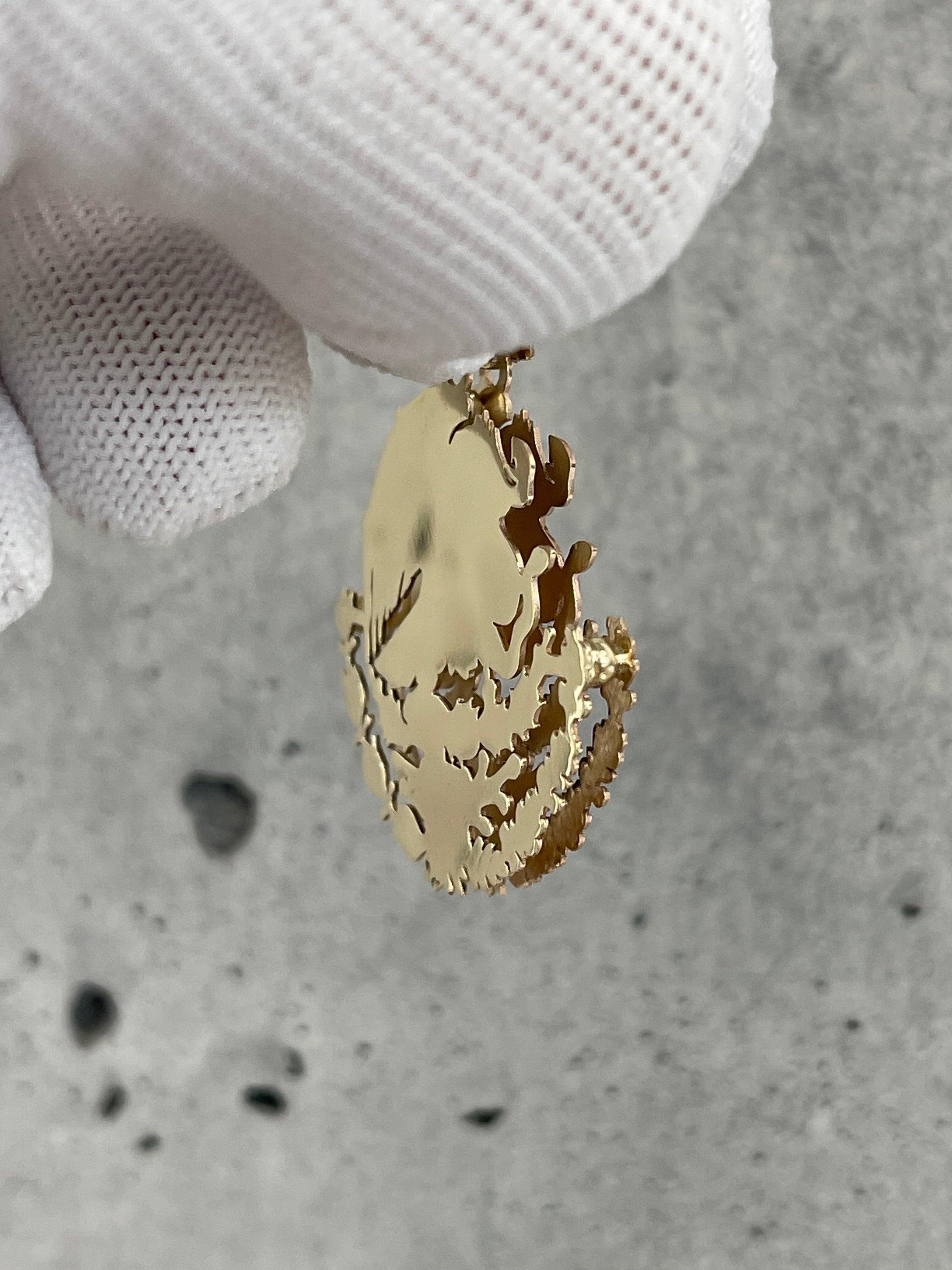 Mexican Coat of Arms 10k Gold Pendant