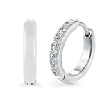 Eternity Enamel Hoop Earrings