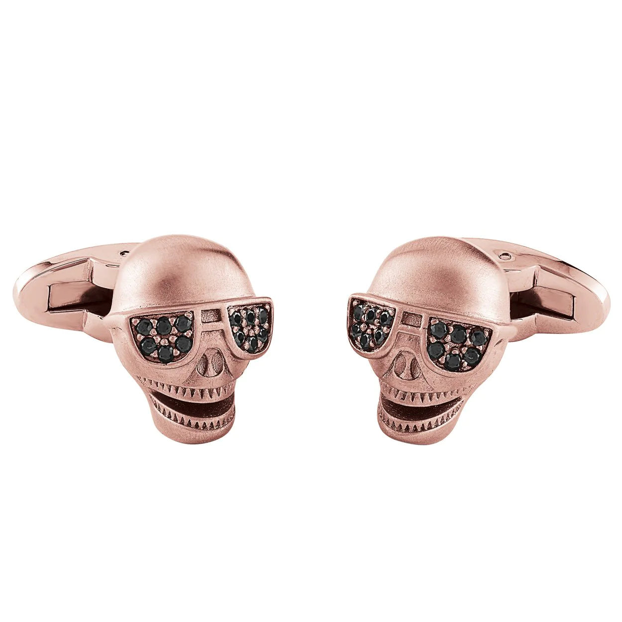SKULLSHINE CUFFLINKS BLACK GUNMETAL