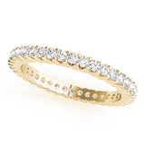 Round Shape Eternity Gold Band -Mic Slim